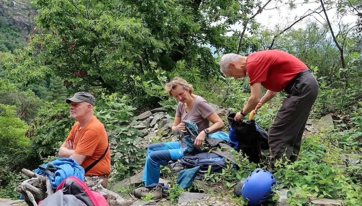 Klettern, Wandern, Radfahren Himmelfahrtswochenende 2023 Tessin | © DAV Markt Schwaben | Foto Susanne Mayerl
