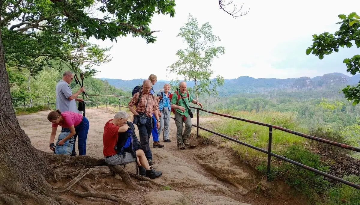 Bergwandern Elbsandstein 2023 Juni | © Sabine Hainz