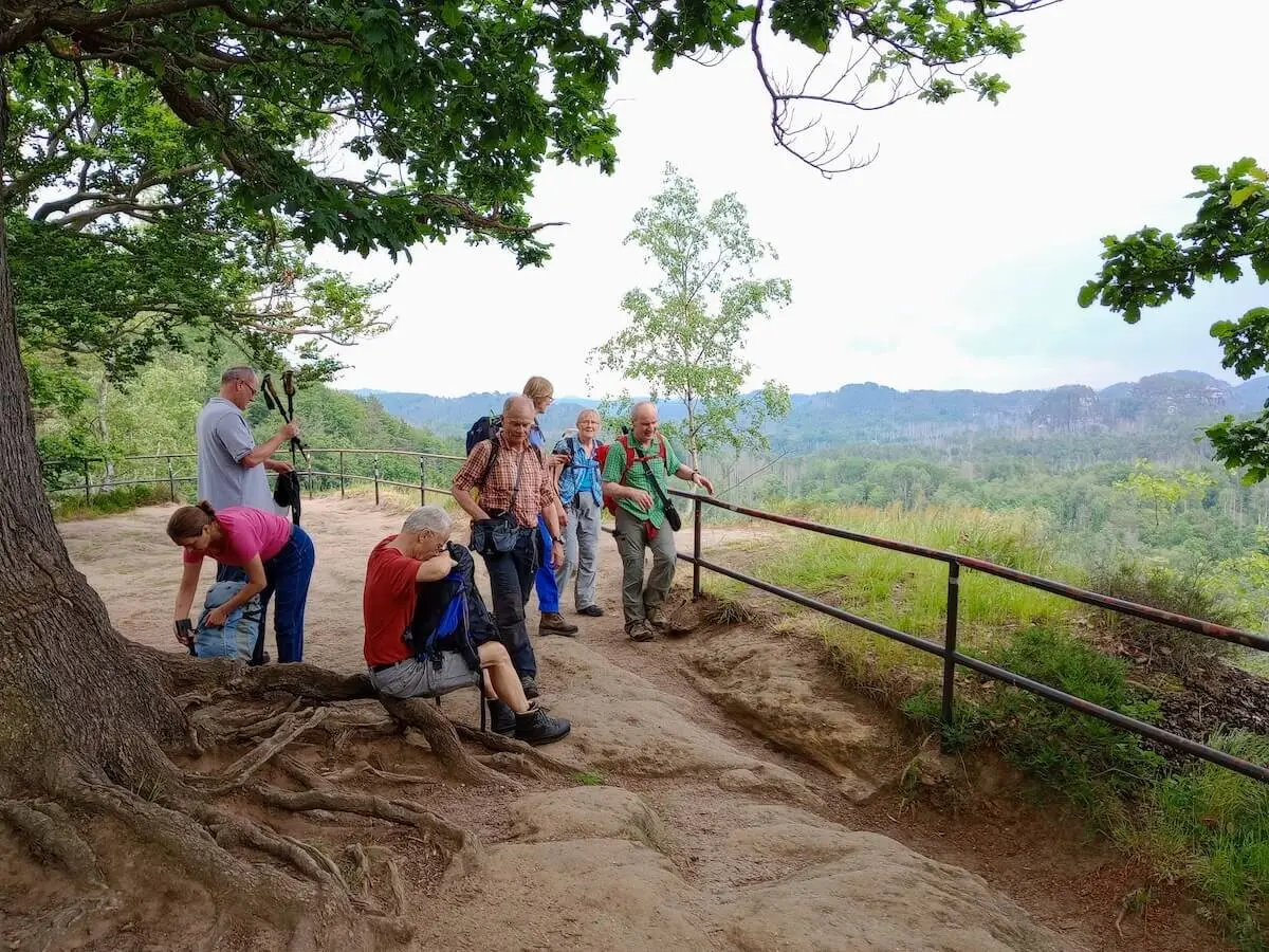 Bergwandern Elbsandstein 2023 Juni | © Sabine Hainz