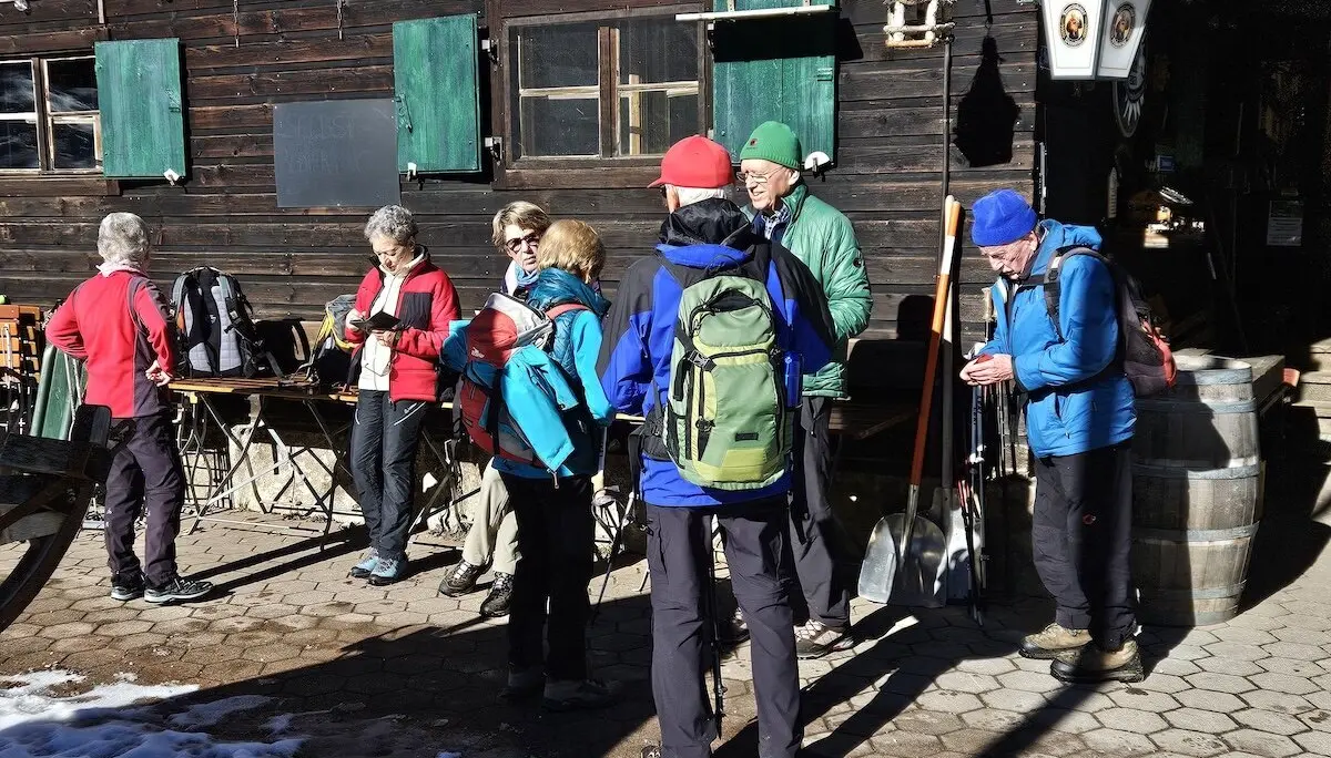 Winterwanderung Buchsteinhütte 2024 Februar | © DAV Markt Schwaben | Foto Hubert Inhofer