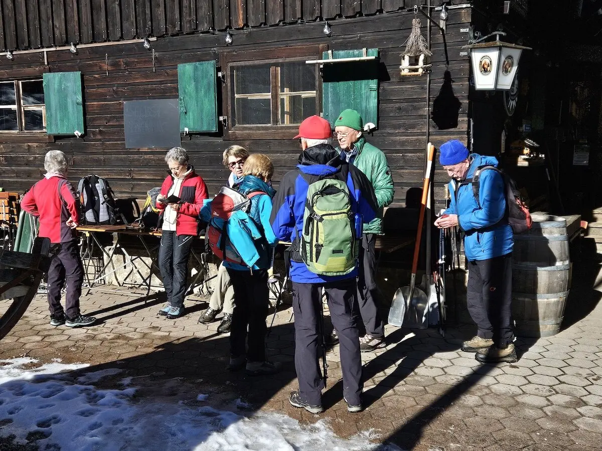 Winterwanderung Buchsteinhütte 2024 Februar | © DAV Markt Schwaben | Foto Hubert Inhofer