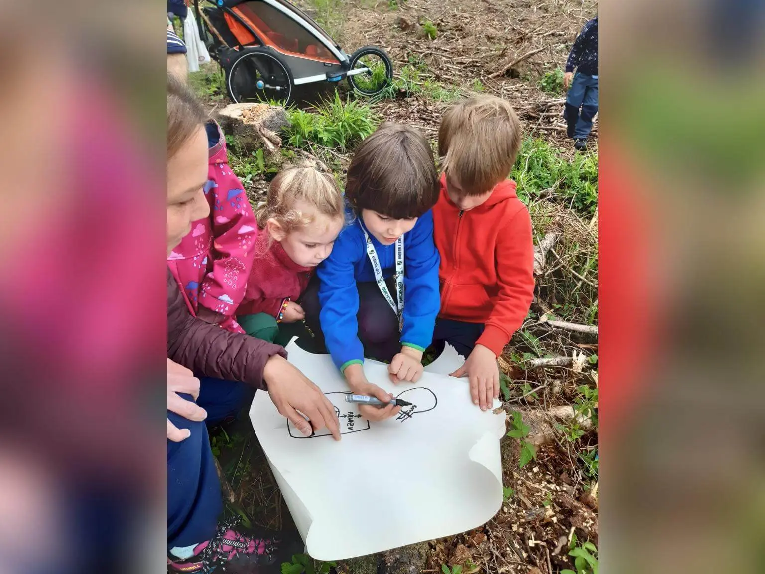 Einzeichnen Spuren | © DAV Markt Schwaben/Silke Titze