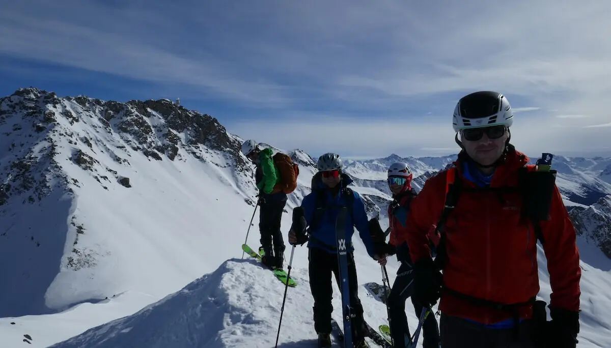 Skifreizeit Langwies 2024 Februar - Zenjiflue, 2686 m | © DAV Markt Schwaben | Foto Walter Kressirer