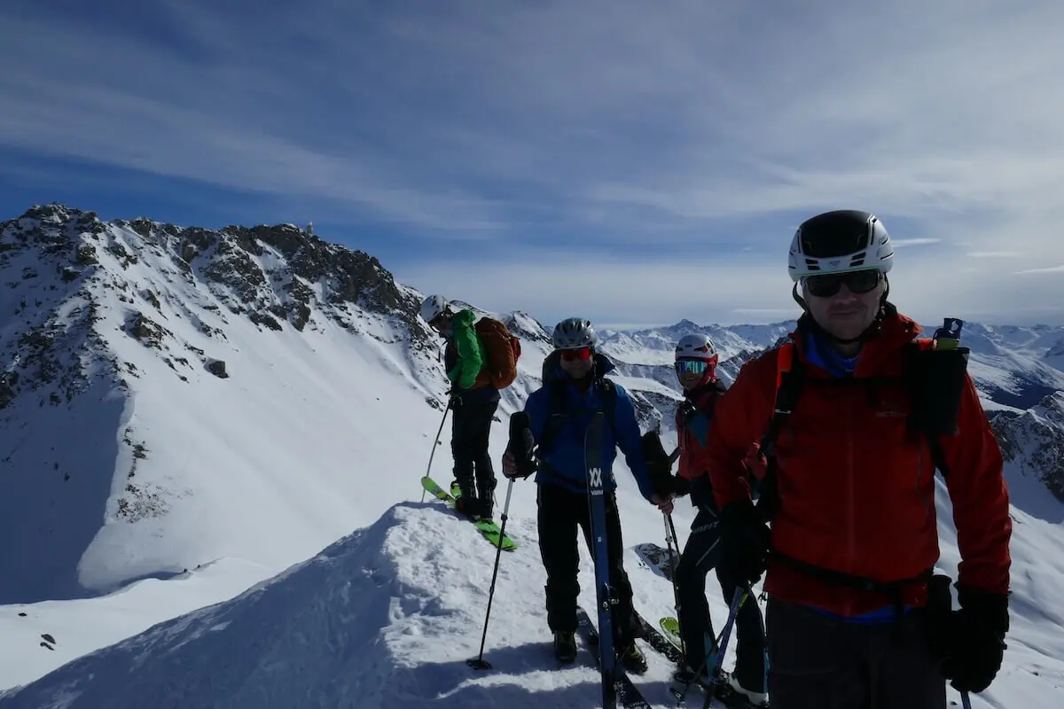 Skifreizeit Langwies 2024 Februar - Zenjiflue, 2686 m | © DAV Markt Schwaben | Foto Walter Kressirer