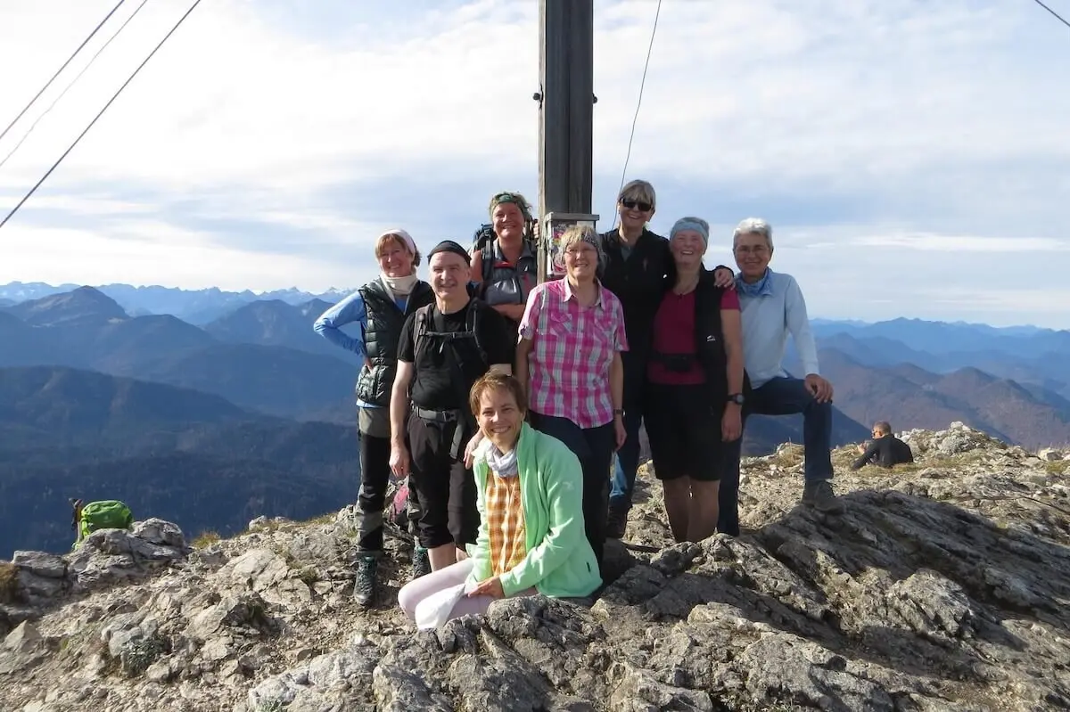 SPIRI Wanderung Oktober 2024 Gipfelfoto | © DAV Markt Schwaben | Foto Tanja Döhler