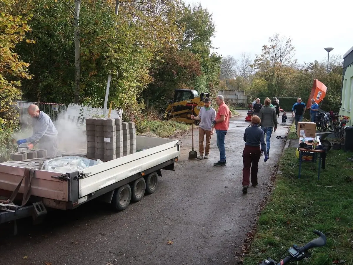 Arbeitsdienst Bodenaustausch 18-19 Oktober 2024 | © DAV Markt Schwaben