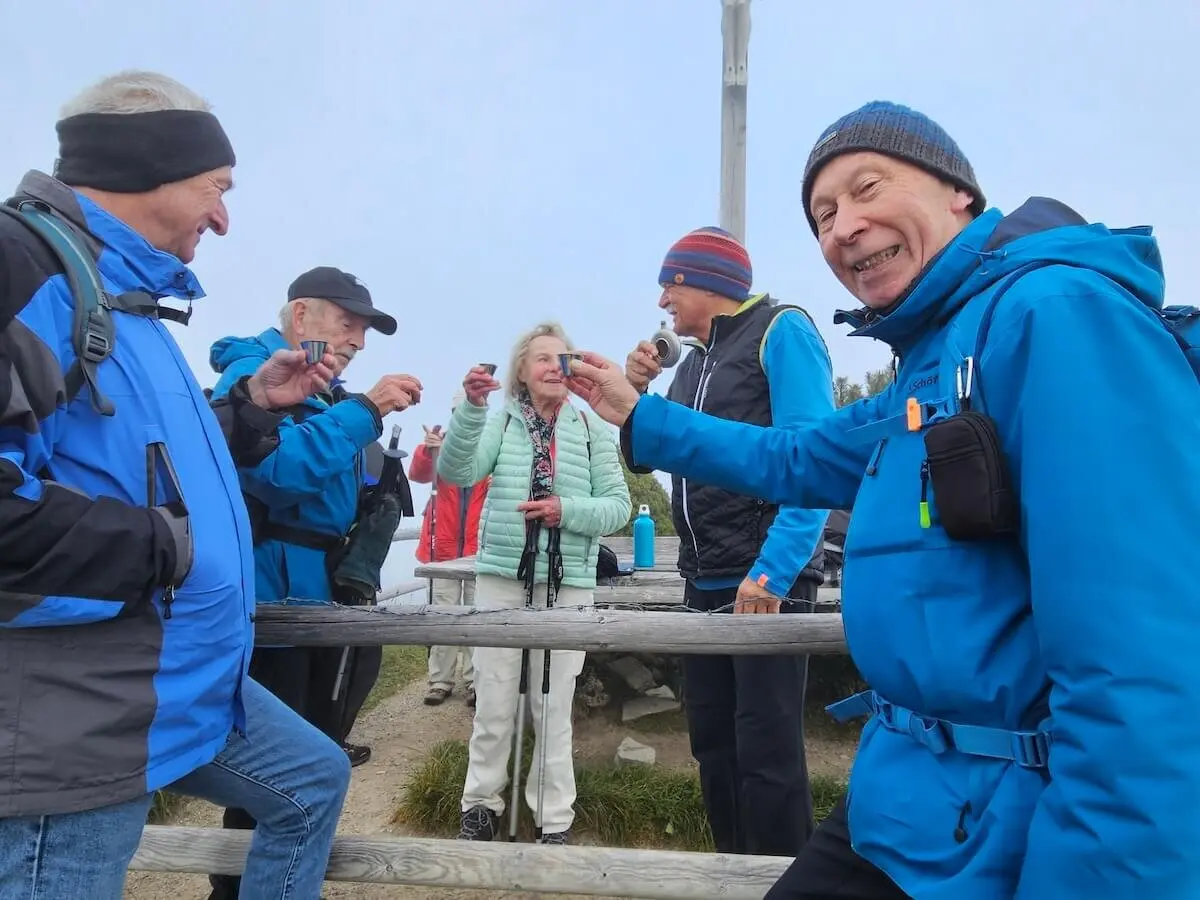 Wanderung November 2024 - auf dem Schwarzenberggipfel | © DAV Markt Schwaben | Foto Hubert Inhofer