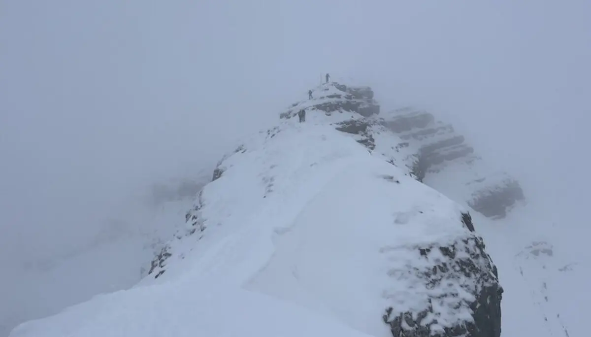 Blick auf die kurze Grat Kraxelei auf den Schafreuter | © Peter Langenbacher 2025