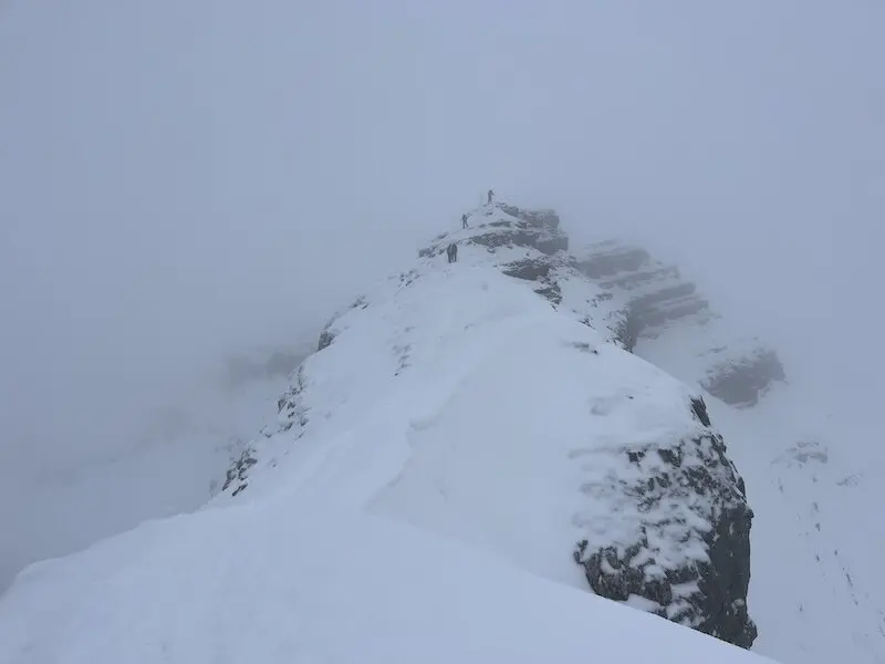 Blick auf die kurze Grat Kraxelei auf den Schafreuter | © Peter Langenbacher 2025