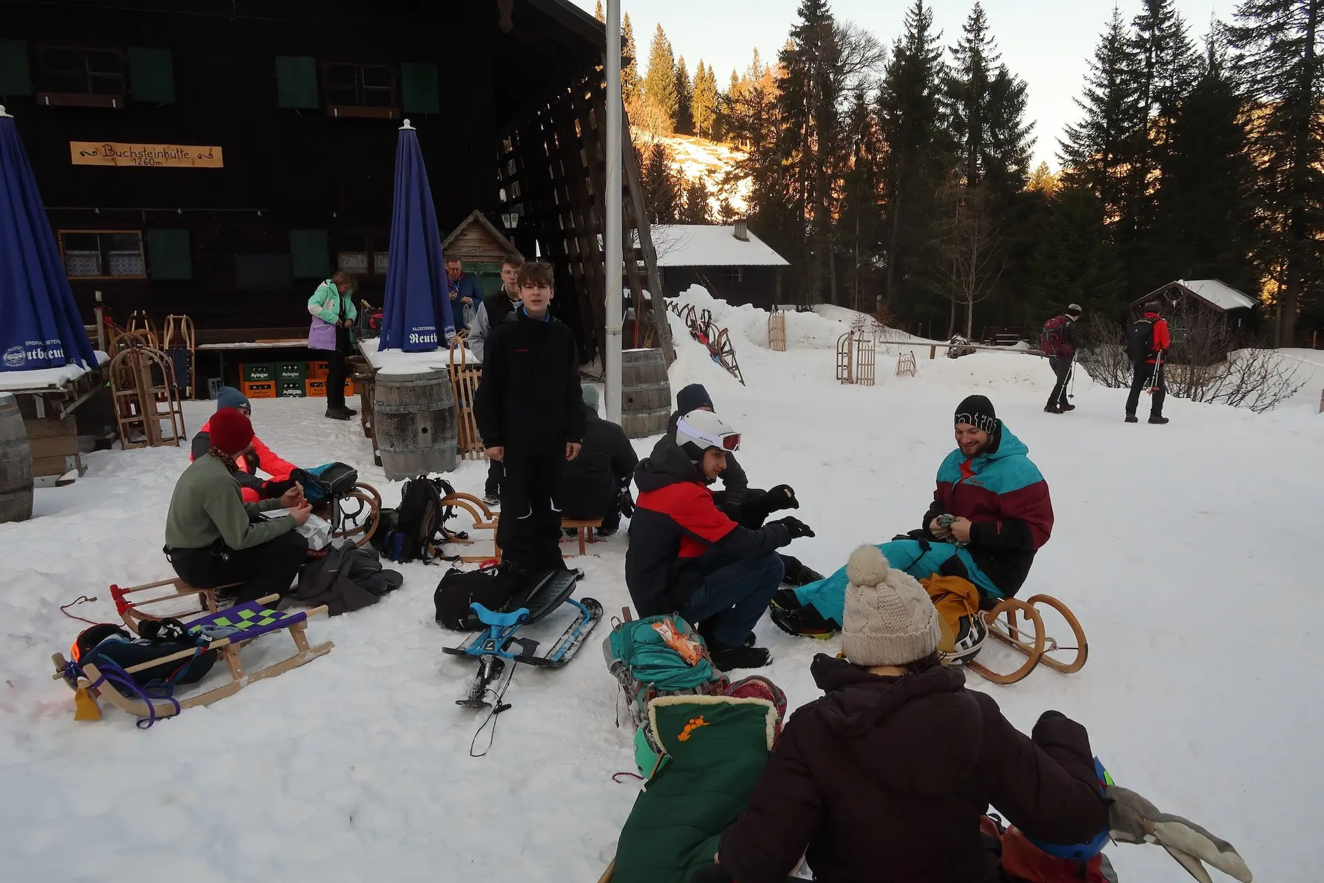 Schlittenfahren Kletter- und Bouldergruppe 2025 | © DAV Markt Schwaben | Foto Christian Huber