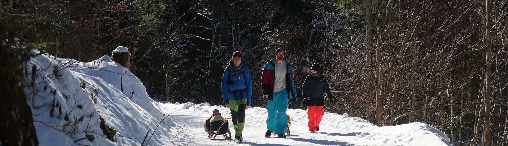 Schlittenfahren Kletter- und Bouldergruppe 2025 | © DAV Markt Schwaben | Foto Christian Huber