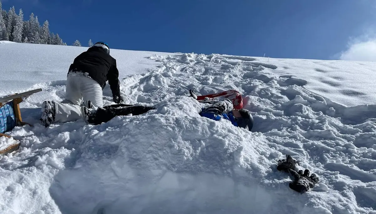 Rodeln Steinböcke | © DAV Markt Schwaben | Foto Wiebke Rauschenbach