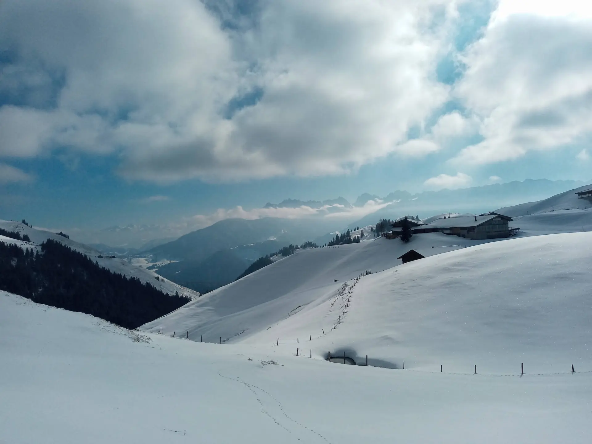 SPIRI Wanderung, Brennkopf | Spuren im Schnee im Kaisertal | © DAV Markt Schwaben | Foto Tanja Döhler