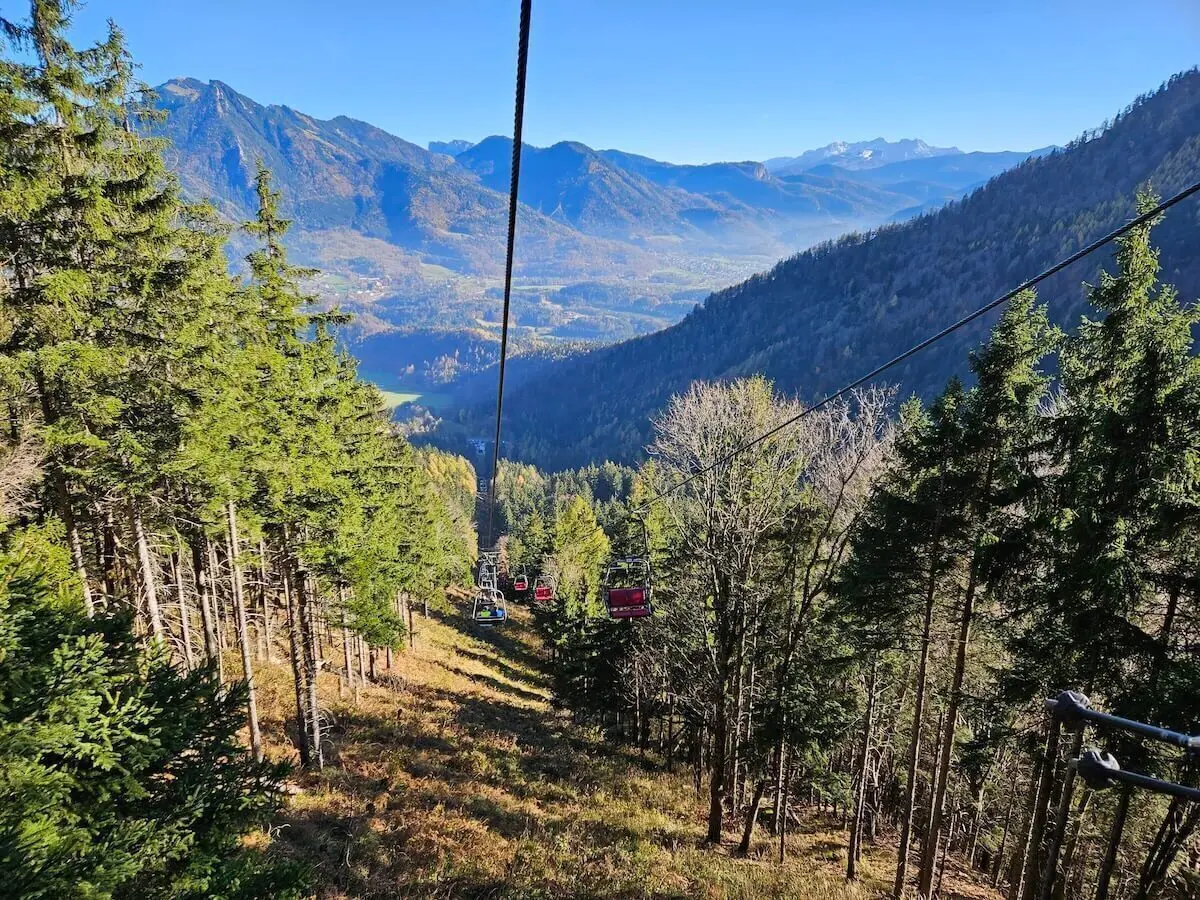 Seilbahn über Wald und Berge | © DAV Markt Schwaben · Foto: Hubert Inhofer