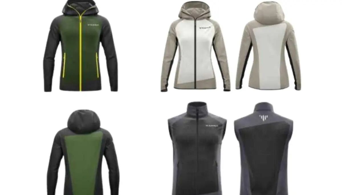 Auswahl der verfügbaren Modelle der C.A.M.P. Dalben Softshell-Kollektion mit Hoodie-, Jacken- und Westenvarianten. | © Bildmaterial: C.A.M.P.