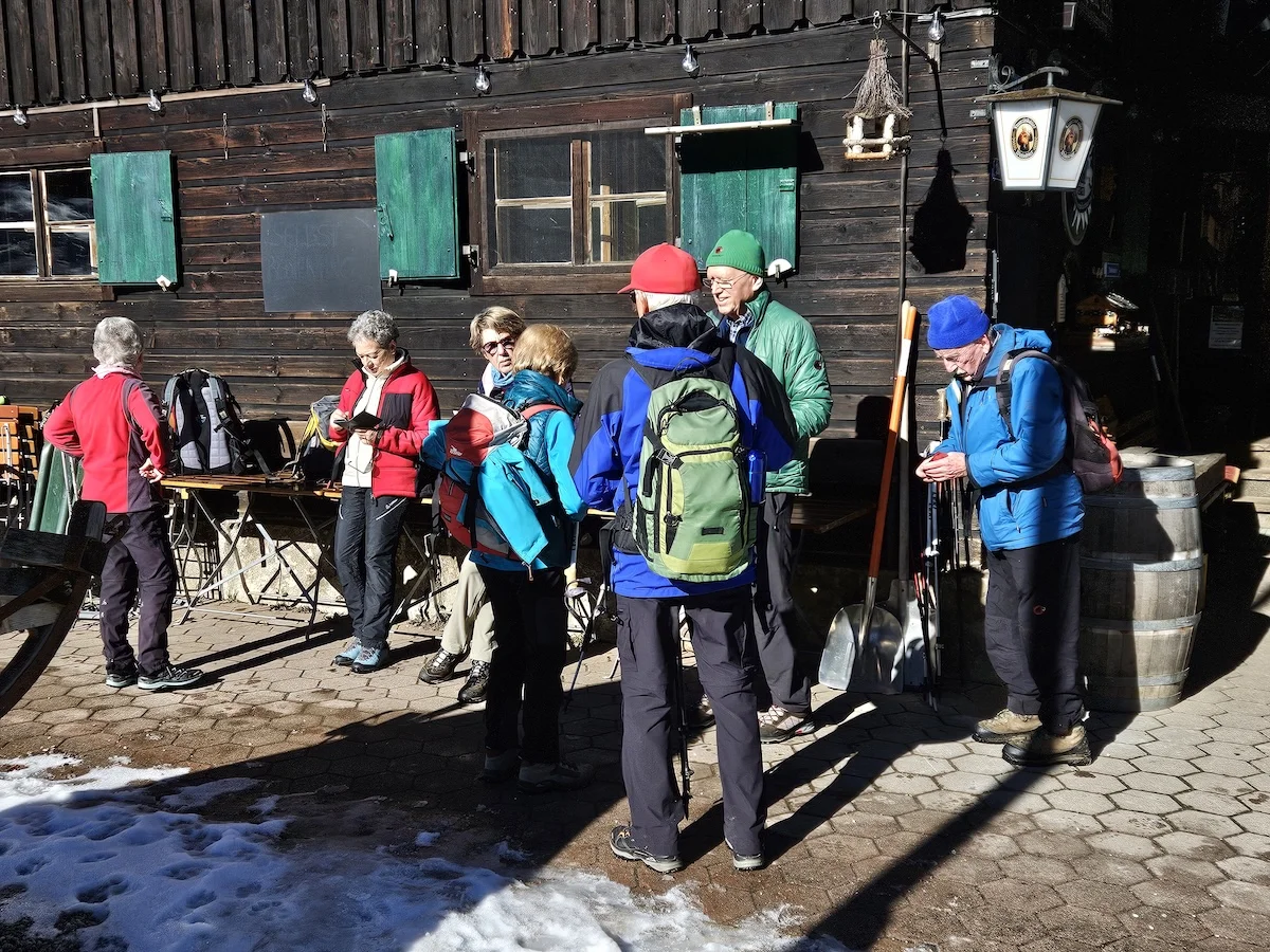 Winterwanderung Buchsteinhütte 2024 Februar | © DAV Markt Schwaben | Foto Hubert Inhofer