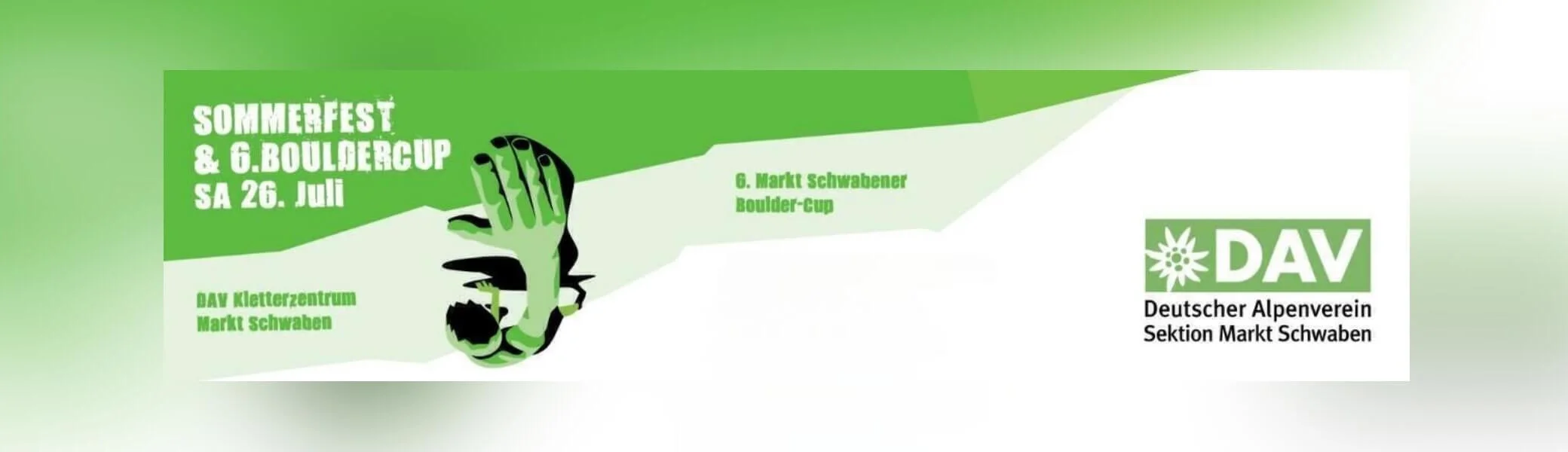 Banner Bouldercup & Sommerfest 2025 | © DAV Markt Schwaben